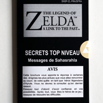 Livret des secrets - Zelda A Link to the Past [SFRA]