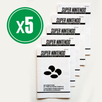 Livret d'instructions Super Nintendo SNES (x5)